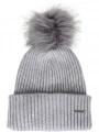 Barts Kenzie Beanie női bojtos sapka szürke színben 1