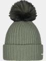 Barts Kenzie Beanie női bojtos sapka zöld színben 1