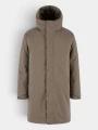 Fjallraven Övik GTX Padded Parka M férfi vízhatlan kabát barna színben 1