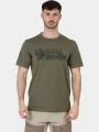 Fjallraven Lush Logo T-shirt M férfi rövid ujjú póló zöld színben 1