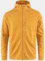 Fjallraven Abisko Grid Fleece Hoodie M férfi kapucnis pulóver sárga színben 1