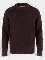 Fjallraven Övik Waffle Knit M férfi kötött pulóver barna színben 1