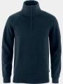 Fjallraven Övik Lite Half Zip M férfi kötött pulóver sötétkék színben 1