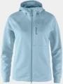 Fjallraven Abisko Grid Fleece Hoodie W női polár pulóver világoskék színben 1