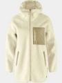 Fjallraven Vardag Pile Fleece Long W női kapucnis pulóver homok színben 1