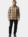Fjallraven Fjällglim Relaxed Shirt M férfi hosszú ujjú ing barna színben 1