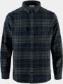 Fjallraven Övik Twill Shirt M férfi hosszú ujjú ing sötétkék színben 1