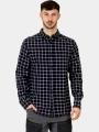 Fjallraven Övik Flannel Shirt M férfi hosszú ujjú ing sötétkék színben 1