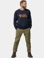 Fjallraven Fjällräven Logo Sweater M férfi pulóver sötétkék színben 1