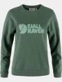 Fjallraven Fjällräven Logo Sweater W női pulóver zöld színben 1