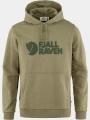 Fjallraven Fjällräven Logo Hoodie M férfi kapucnis pulóver oliva színben 1