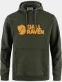 Fjallraven Fjällräven Logo Hoodie M férfi kapucnis pulóver zöld színben 1