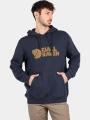 Fjallraven Fjällräven Logo Hoodie M férfi kapucnis pulóver sötétkék színben 1