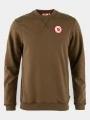 Fjallraven 1960 Logo Badge Sweater M férfi pulóver barna színben 1