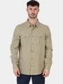 Fjallraven Övik Travel Shirt LS M férfi hosszú ujjú ing homok színben 1