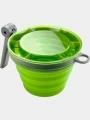 GSI Collapsible Fairshare Mug összenyomható bögre zöld színben 1