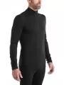 Icebreaker Men 200 Oasis LS Half Zip férfi aláöltöző felső fekete színben 1