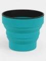 Lifemarque Silicone Ellipse Flexi-Mug összecsukható pohár kék színben 1
