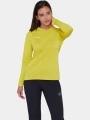 Mammut Ducan FL Longsleeve női aláöltöző felső sárga színben 1