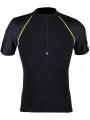 Mico Man Half Slvs Zip Neck Shirt M1 Trail férfi hosszú ujjú sport póló fekete színben 1