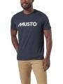 Musto M Musto Logo Tee férfi rövid ujjú póló sötétkék színben 1