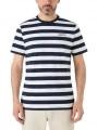 Musto M Classic Striped Ss Tee férfi rövid ujjú póló sötétkék színben 1