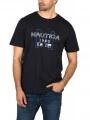 Nautica Kaden T-Shirt férfi rövid ujjú póló sötétkék színben 1