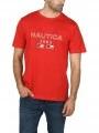 Nautica Kaden T-Shirt férfi rövid ujjú póló piros színben 1