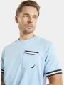 Nautica Powell T-Shirt férfi rövid ujjú póló világoskék színben 1