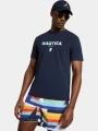 Nautica Bruckner T-Shirt férfi rövid ujjú póló sötétkék színben 1