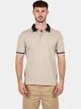 Nautica Bayer Polo Shirt férfi galléros póló homok színben 1
