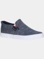 Nautica AKAN TWILL DEEP férfi slip-on cipő kék színben 1