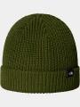 The North Face Tnf Fisherman Beanie kötött sapka zöld színben 1