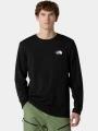 The North Face M L/S Simple Dome Tee férfi hosszú ujjú póló fekete színben 1