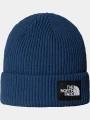 The North Face Salty Lined Beanie kötött sapka kék színben 1