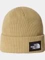 The North Face Salty Lined Beanie kötött sapka oliva színben 1