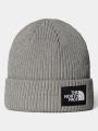 The North Face Salty Lined Beanie kötött sapka szürke színben 1