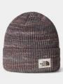 The North Face Salty Bae Lined Beanie kötött sapka barna színben 1