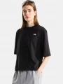 The North Face W Tnf Essential Simple Dome Boxy Rlx Ss női rövid ujjú póló fekete színben 1