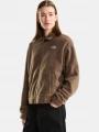 The North Face W Fleece Collared Jacket női polár pulóver barna színben 1