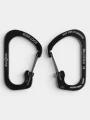 Niteize SlideLock® Carabiner Stainless Steel #2 karabiner fekete színben 1