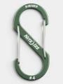 Niteize S-Biner® Aluminum Dual Carabiner #4 karabiner oliva színben 1