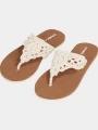 O'Neill Ditsy Crochet Sandals női flip flop papucs fehér színben 1