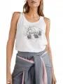 O'Neill Global Plumeria Tanktop női ujjatlan póló fehér színben 1