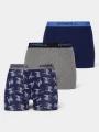 O'Neill O'Neill Men Boxer Circle Surfer 3-Pack férfi alsónadrág kék színben 1