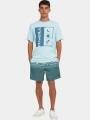 O'Neill O'Neill Front Print T-Shirt férfi rövid ujjú póló világoskék színben 1