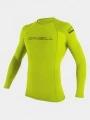 O'Neill Basic Skins L/S Rash Guard férfi hosszú ujjú lycra zöld színben 1