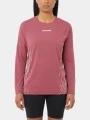 Salomon Sense Aero LS Tee Gfx W női hosszú ujjú sport póló bordó színben 1