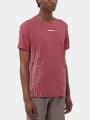 Salomon Sense Aero SS Tee Gfx M férfi rövid ujjú sport póló bordó színben 1
