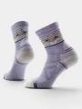 Smartwool Women's Hike Light Cushion Zig Zag Valley Mid Crew Socks női túrazokni lila színben 1